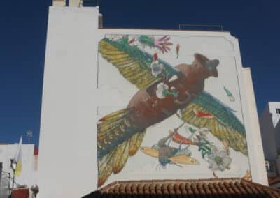 Puerto de la cruz gioco d'arte di strada